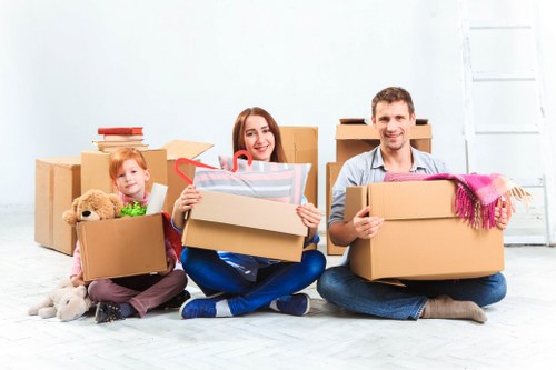 Careful unloading and room placement during a home move in Holland Park