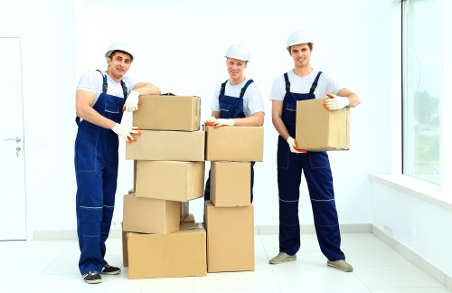 Organised unpacking service helping a family settle into a new home