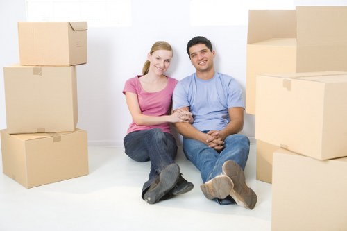 Local movers handling stairs and access challenges in a Holland Park property