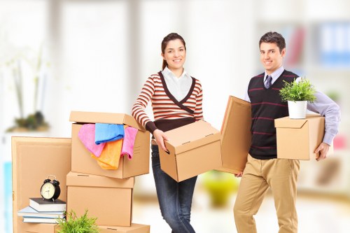 Cardboard and household materials separated for local recycling
