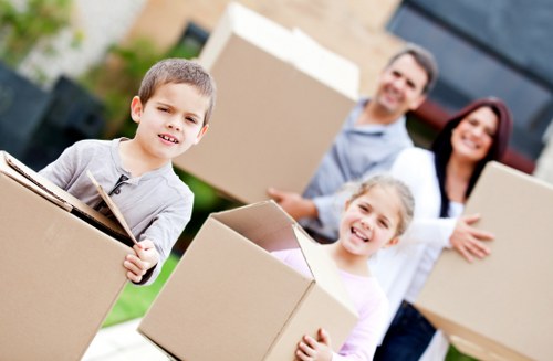 Careful loading of commercial furniture for a local relocation